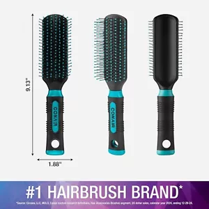 Conair Salon Results Hairbrush for Men and Women, Hairbrush for All Hair Types w - Picture 1 of 6