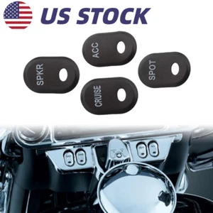 4× Inner Fairing Panel Switch Button Covers For Harley Electra Road Street Glide - Picture 1 of 10