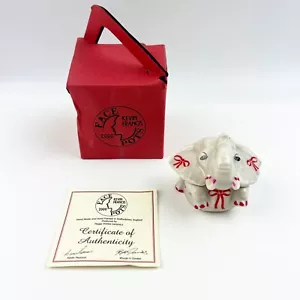 NEW Vtg Kevin Francis Face Pots Love Nellie Elephant Eyre Signed Trinket BoxWear - Picture 1 of 8