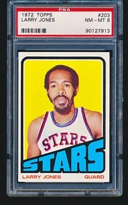 1972 Topps LARRY JONES #203 PSA 8 - Imagen 1 de 2