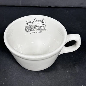 Vintage 1940 Greyhound Post House Coffee Mug Cup USA Restaurant Stagecoach - Picture 1 of 6