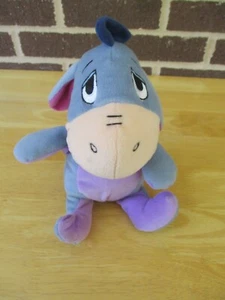 Disney EEYORE Baby Doll 8" Sit plush Blue//PurpleTummy Blue plush Ruffle 2010 - Picture 1 of 5