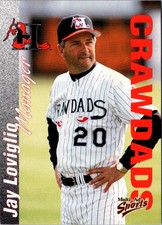 2000 Multi-Ad Hickory Crawdads Jay Loviglio #1 Hickory Crawdads Baseball Card