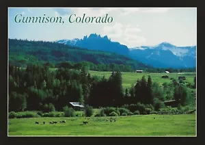 Postcard Colorado Gunnison County Scenery & Castle Mountains MINT - Picture 1 of 1