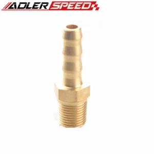 US SHIP Straight 6mm Male Brass Hose Barbs To 1/8" Inch NPT Pipe Male Thread - Picture 1 of 8