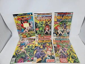 RED SONJA #1 2 3 4 5 6 1977 Marvel FN - VF+ 6 Book Lot 1st Ongoing Series - Picture 1 of 7