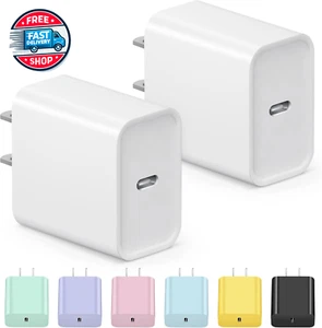 2-Pack USB C Wall Charger Iphone Charger Block Wall Charger Power Adapter C - Picture 1 of 12