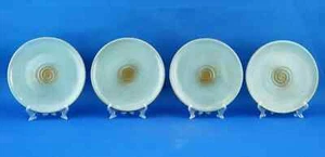 Galvani Pordenone Italy 4 plates futurist ceramic decor. airbrush spiral relief - Picture 1 of 22