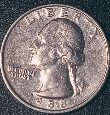 1988 P Washington Quarter Nice ✨DDO/DDR Cover