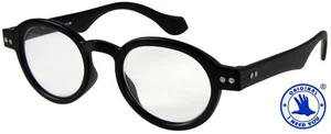 Lesebrille Doktor aus Kunststoff 1.0 1.5 2.0 2.5 3.0 Retro Design schwarz Neu - Bild 1 von 3
