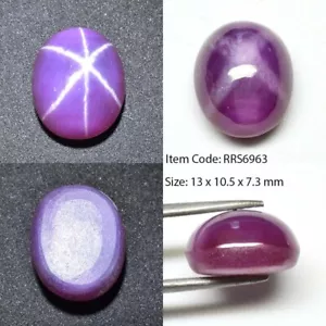 11,20 Kt 13x10,5 mm roter Rubinstern Saphir 6 Strahlen Labor Korund blickdicht RRS6963 - Bild 1 von 5