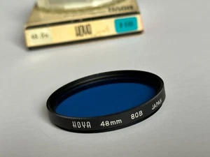 Hoya, 48mm Fit,  80B Colour Conversion  Filter, and Keeper - Picture 1 of 1