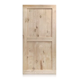 Camilia Design Rustic Unfinished Knotty Alder Barn Door 36"x80" (Free Shipping) - Picture 1 of 5