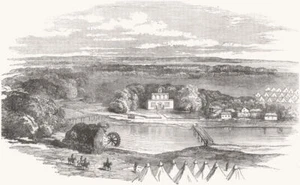 ROMANIA. Residence of Prince Gortschakoff, Bucharest 1854 old antique print - Picture 1 of 1