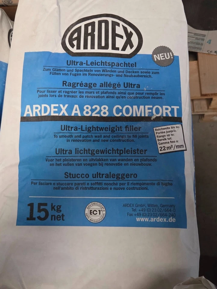 30 KG ARDEX A828 Comfort Wandspachtel Spachtelmasse Gipsspachtel Glättspachtel