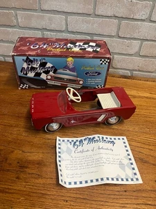 XONEX Signed Ken Kovach 1964 Ford Mustang Red Pedal Car - 1995 - w/ Box - Picture 1 of 14
