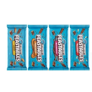 Mr Beast Feastables Schokoladenriegel | 4er-Pack: Peanut Butter, Milk Chocolate - Bild 1 von 6