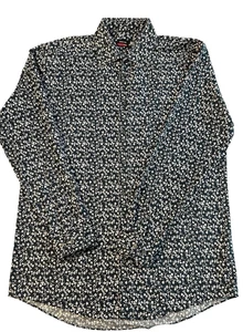 J. Ferrar Stretch Slim Fit Long Sleeve Button Down Men's Large Shirt 34-35 - Picture 1 of 6