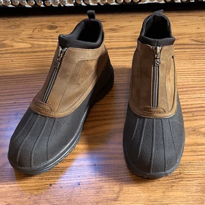 Quark braune wasserdichte Damen-Stiefeletten Reißverschluss Größe 8 - Bild 1 von 12