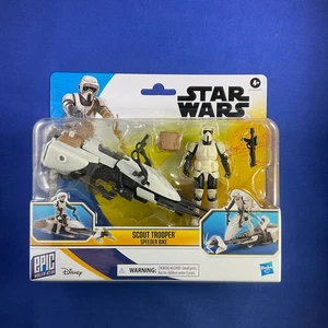 Biker Scout Trooper & Speeder Bike Star Wars Epic World of Action Figur Set - Bild 1 von 5