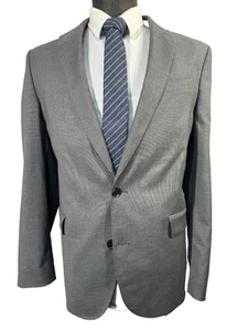 Chaqueta Blazer Abrigo Deportivo J.FERRAR Para Hombres Gris ELASTIZADO AJUSTADO MUESCA SOLAPA 42R - Imagen 1 de 9