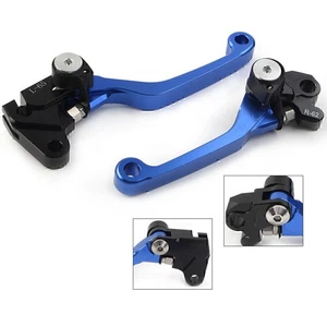 1 Paar Blau Schwenkkupplungshebel für YAMAHA WR250F WR450F 01-16 WR250F WR450F - Picture 1 of 6
