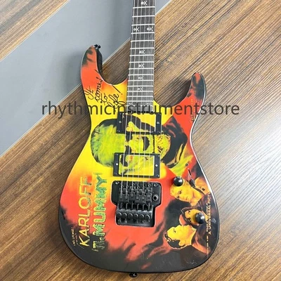 ShipUS Kirk Hammett KH-2 Karloff Mummy Electric Guitar Floyd Rose Tremolo 24Fret - Image 1 of 4