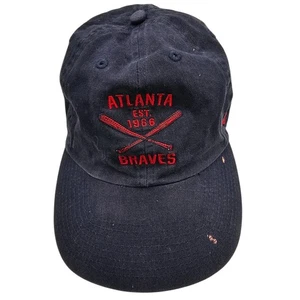 MLB Baseball Atlanta Braves Strapback Baseball Dad Mütze Cap Navy Blau - Bild 1 von 4
