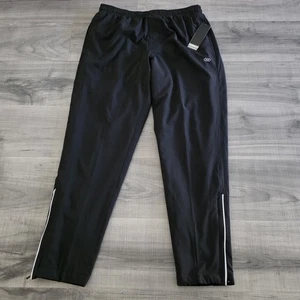 Leg3nd Fleece Joggers Sweatpants Mens Medium Black Zip Pocket - Picture 1 of 9