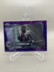 2025 Topps Chrome WWE - Purple Refractor - #143 Cedric Alexander - NXT - Picture 1 of 2