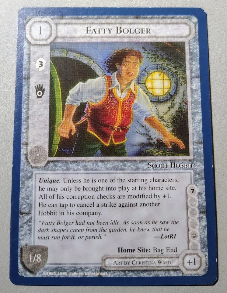 Fatty Bolger Unlimited Rare MECCG Rare Promo Card - Image 1 of 2