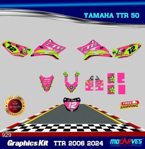  TTR 50 Graphics Kit Fits Yamaha TTR 50 2006 To 2025 Decal Stickers  - Picture 1 of 5