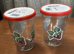 Barattolo gelatina Bama vetro trasparente con uva mela fragole 4” con coperchi - Foto 1 di 3
