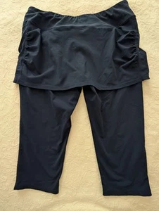 Coolibar Shorebreak Capri-Leggings mit Rock Schwimmen UPF50+ Activewear XLge Navy - Bild 1 von 11