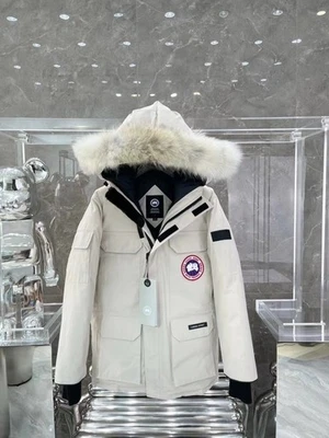 Frete grátis Jaqueta Masculina Canada Goose Branca Preferida no Inverno - Imagem 1 de 4