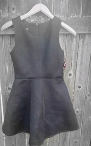 In Girl Dress Girls Size 16 Black Fit N Flare Zipper Closure - Picture 1 of 4