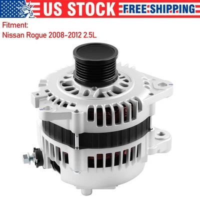 Genuine Alternator 11163 Fit 2008-2012 Nissan Rogue L4 2.5L 110Amp 23100-AU410 Foto 1 de 4