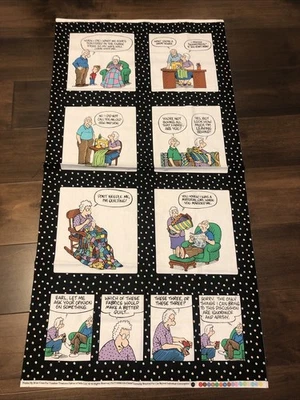 Panel de tela de humor de edredón Pickles punto negro de Timeless Treasures 23x46 nuevo Foto 1 de 4