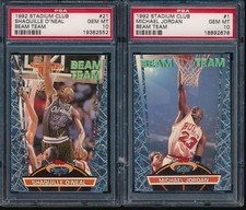 PSA 10 GEM MINT 1992-93 TOPPS STADIUM CLUB BEAM TEAM COMPLETE SET JORDAN SHAQ