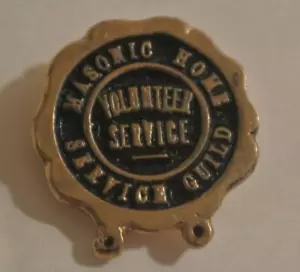 RARO Oro ESTADO Masónico Servicio al Hogar Gremio SERVICIO VOLUNTARIO Pin Joya Medalla - Imagen 1 de 2