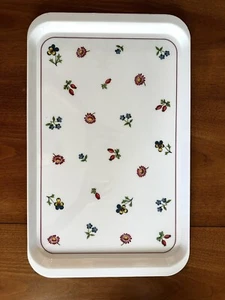 Villeroy & Boch Italy Melanine Serving Tray 18.5" Petite Fleur White Floral - Picture 1 of 4