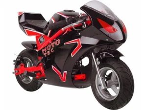 MotoTec Gas Pocket Bike GT 49cc 2-Stroke - Non California Compliant -Red - Picture 1 of 4
