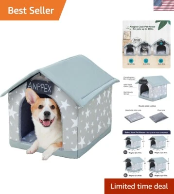 Elegante casa interna para cães médios e grandes - Fácil montagem e conforto - Imagem 1 de 4