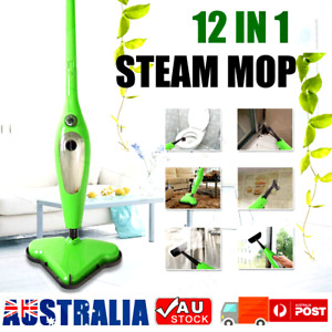 12-IN-1 Handheld Steam Mop Cleaner Carpet Floor Cleaning Steamer 1300W 400ml AU
