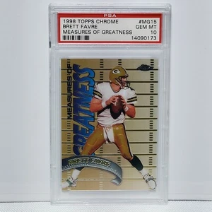 1998 Topps Chrome | Measures of Greatness | Brett Favre | #MG15 | PSA 10 - Picture 1 of 2