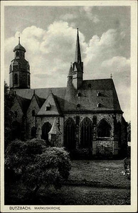 Butzbach Hessen AK ~1920/30 Markuskirche Kirche Verlag Metz Tübingen ungelaufen - Picture 1 of 2