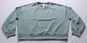 lululemon x Peloton Women's Softstreme Oversized Cropped Crew CD4 Crater Blue 12 - Picture 1 of 5