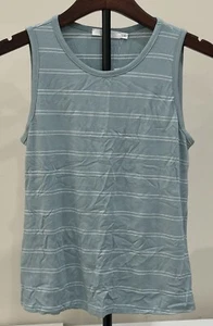 LUSH Women's Tank Pullover Sleeveless Small Striped Stretch Soft Multicolor NWT - Picture 1 of 7