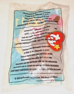 McDonald's Happy Meal Toy 2000 #11 Ty SPIKE THE RHINOCEROS Juguete Animal, ¡NUEVO! - Imagen 1 de 2