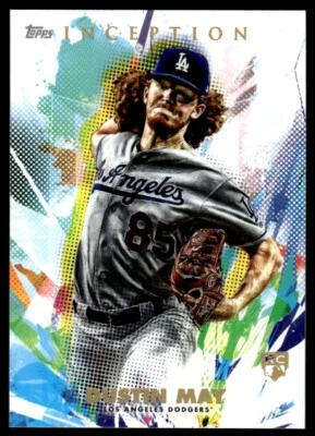 2020 Topps Inception Dustin May Rookie Los Angeles Dodgers #49 R42 - Image 1 of 2